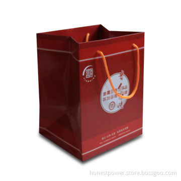 Eco-friendly Paper Bag with Rope Handle, Made of Art Paper, Customized Designs are Welcome